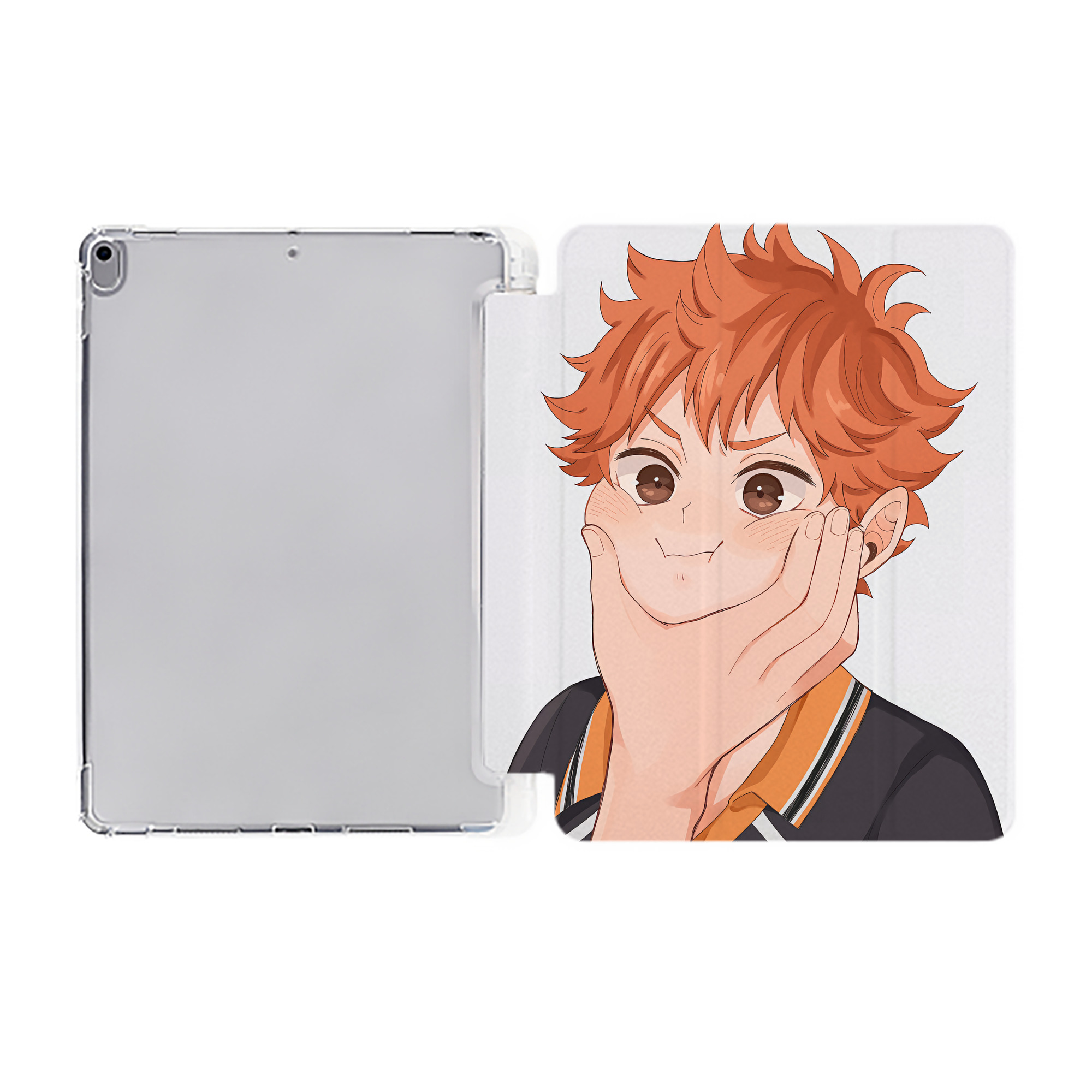 （画像用） ハイキュー!! Haikyu!! IPad ケース ペン収納付き 三つ折りスタンド PUレザー×シリコン 対応機種9.5/10.5/10.9インチ
